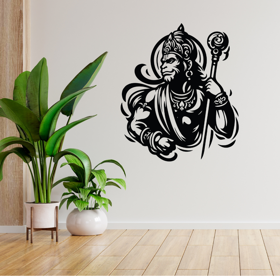 Lord Hanuman Metal Wall Art